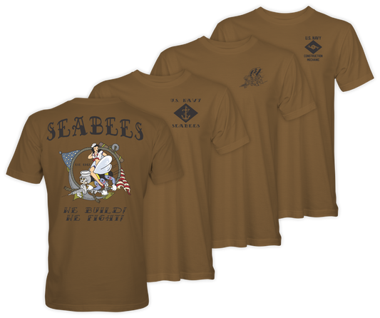 SEABEE PIN UP GIRL - COYOTE BROWN