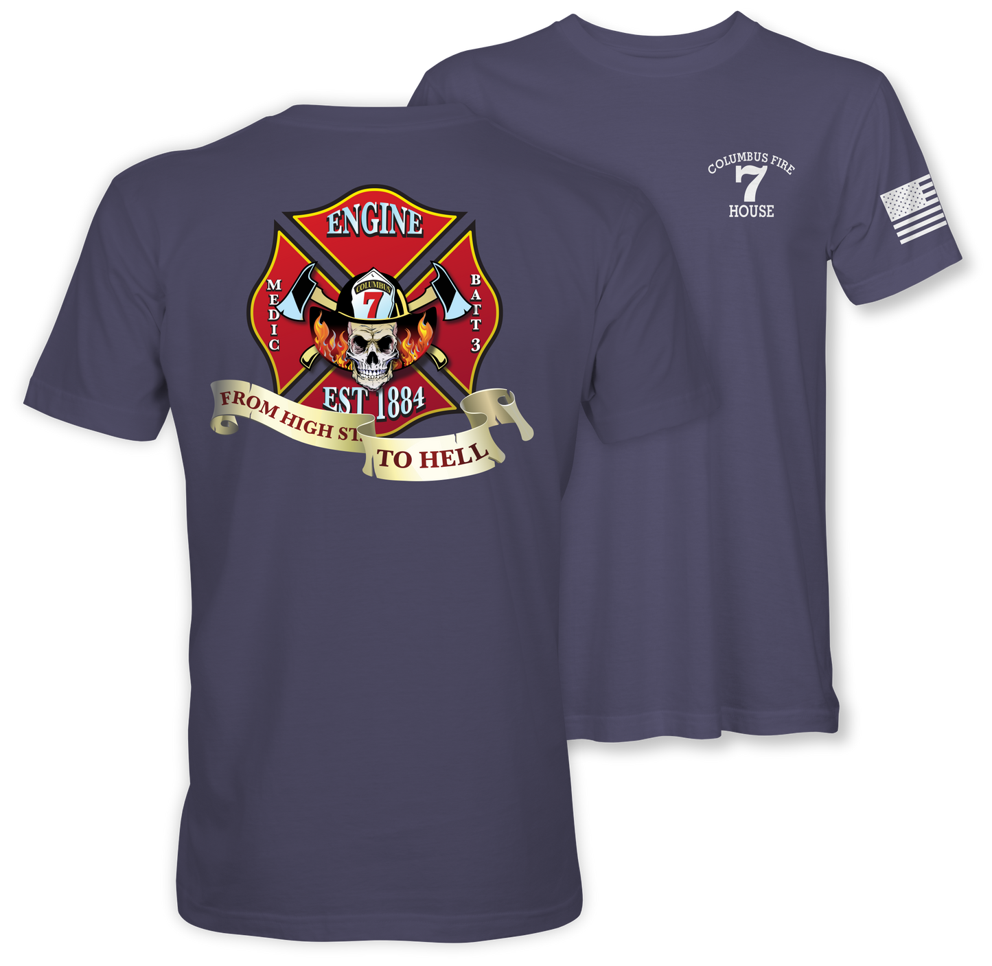 STATION 7 OFFICIAL LOGO - ADULT SHORT SLEEVE