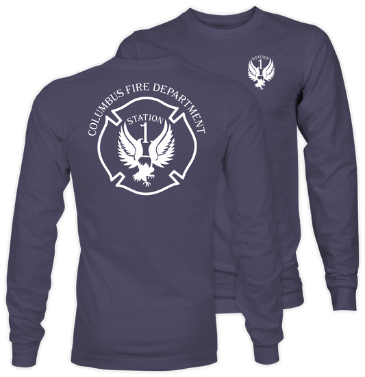 Station 1 Eagle - Long Sleeve Adult Tee