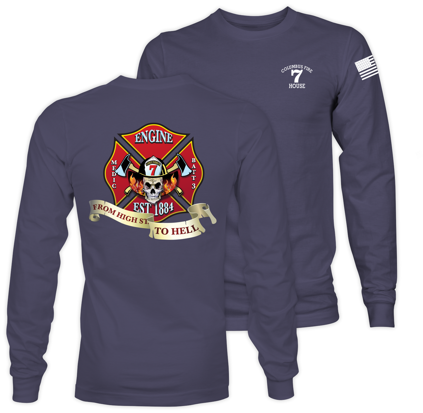 Station 7 Official Logo - Adult Long Sleeve